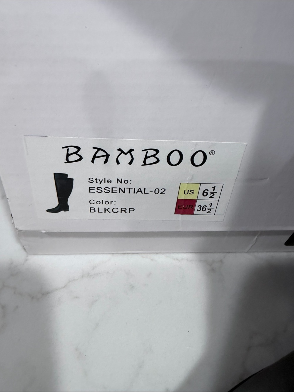 BAMBOO Essential-02 Over-the-Knee Boots in Black
